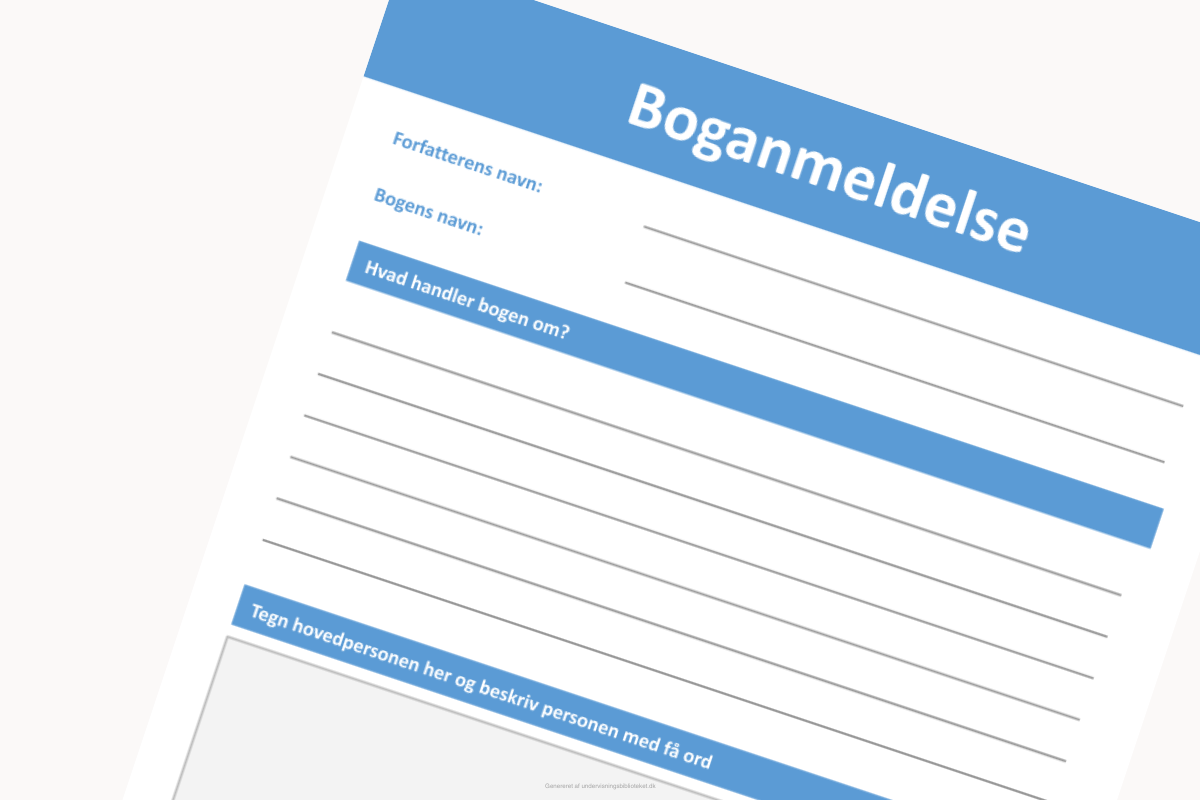 Uddrag af simpel boganmeldese til indskolingen